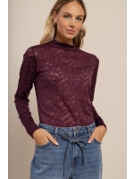 Studio Anneloes Reagan lace top 3800 blackberry