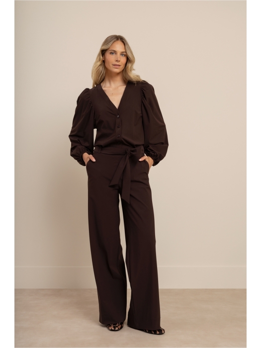 Studio Anneloes Cherie jumpsuit 8700 espresso