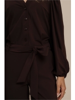Studio Anneloes Cherie jumpsuit 8700 espresso