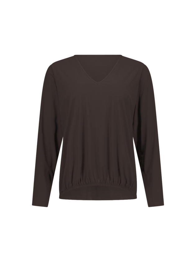 Studio Anneloes Vicky LS shirt 8700 espresso
