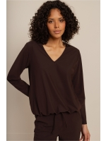 Studio Anneloes Vicky LS shirt 8700 espresso