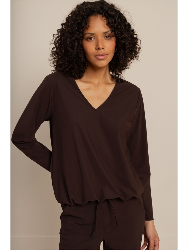 Studio Anneloes Vicky LS shirt 8700 espresso