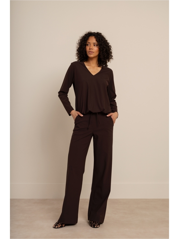 Studio Anneloes Vicky LS shirt 8700 espresso