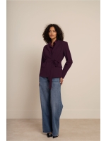 Studio Anneloes Elin bonded blazer 3800 blackberry