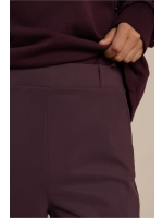 Studio Anneloes Lexie bonded trousers 4800 aubergine