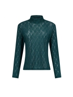 Studio Anneloes Reagan lace col top 8200 teal
