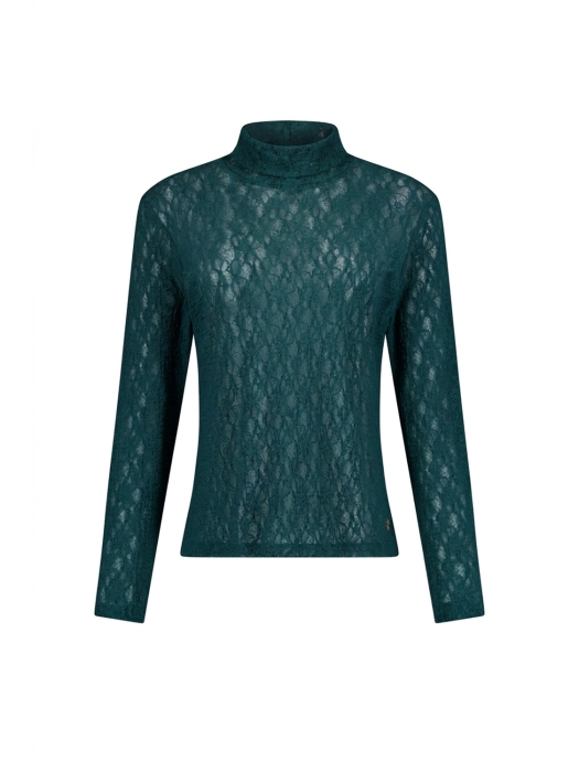 Studio Anneloes Reagan lace col top 8200 teal