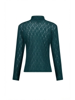 Studio Anneloes Reagan lace col top 8200 teal