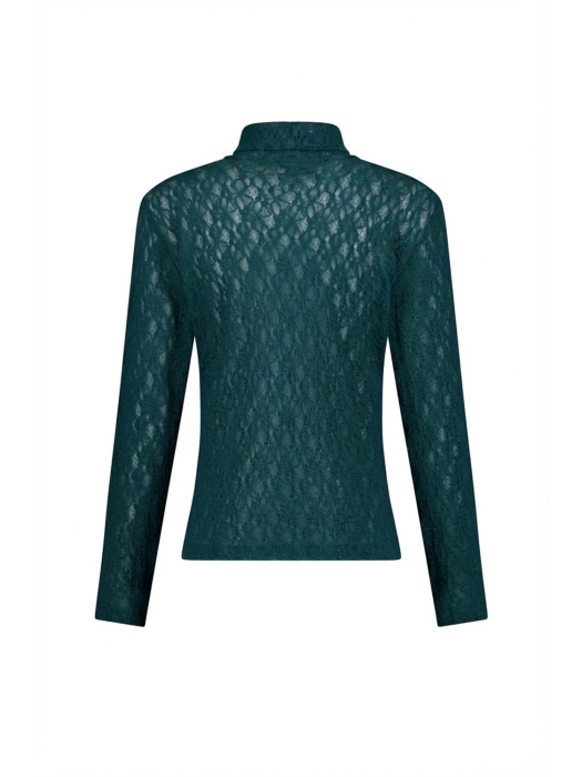 Studio Anneloes Reagan lace col top 8200 teal