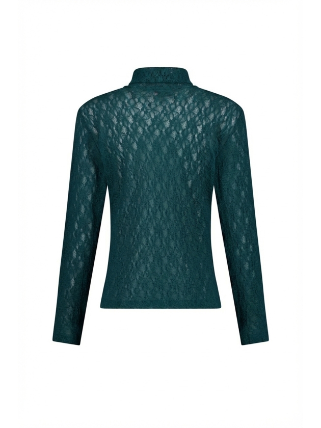 Studio Anneloes Reagan lace col top 8200 teal