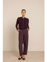 Studio Anneloes Reagan lace col top 4800 aubergine