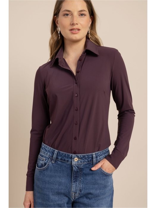 Studio Anneloes Poppy blouse 4800 aubergine