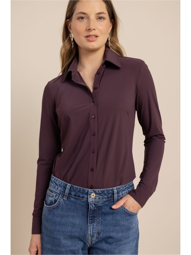 Studio Anneloes Poppy blouse 4800 aubergine