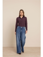 Studio Anneloes Poppy blouse 4800 aubergine