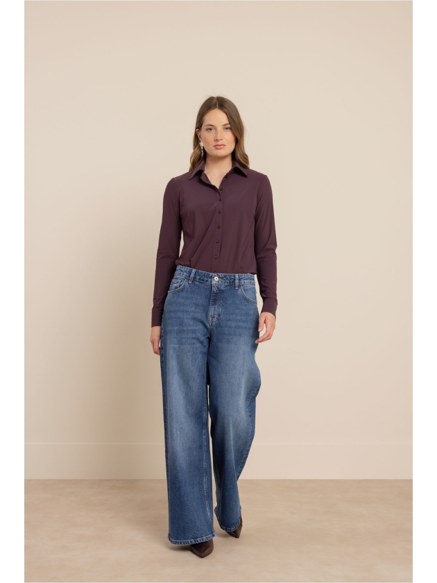 Studio Anneloes Poppy blouse 4800 aubergine