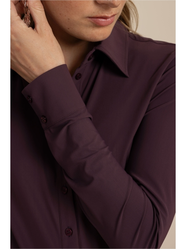 Studio Anneloes Poppy blouse 4800 aubergine