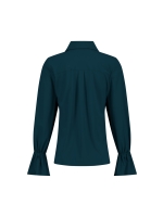Studio Anneloes XX Duna ruffle blouse 8300 dark teal