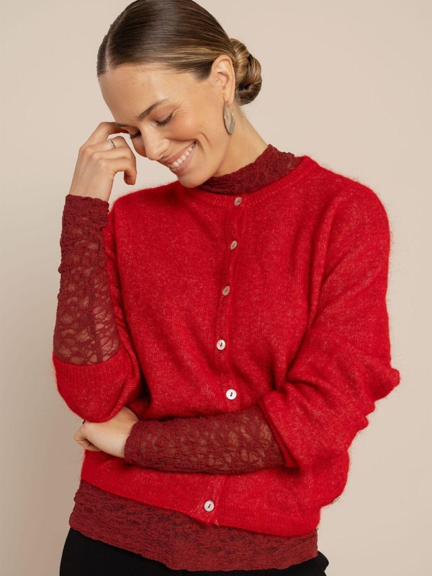 Studio Anneloes Bibi cardigan 4100 rich red
