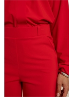 Studio Anneloes Lexie bonded trousers 4100 rich red