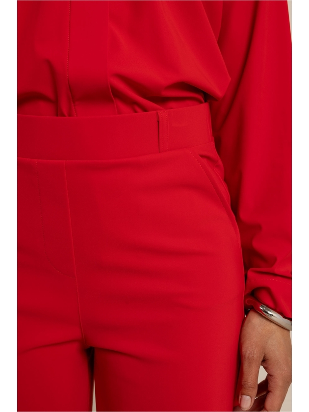 Studio Anneloes Lexie bonded trousers 4100 rich red