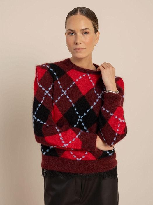 Studio Anneloes Arly argyle pullover 9997 multi color
