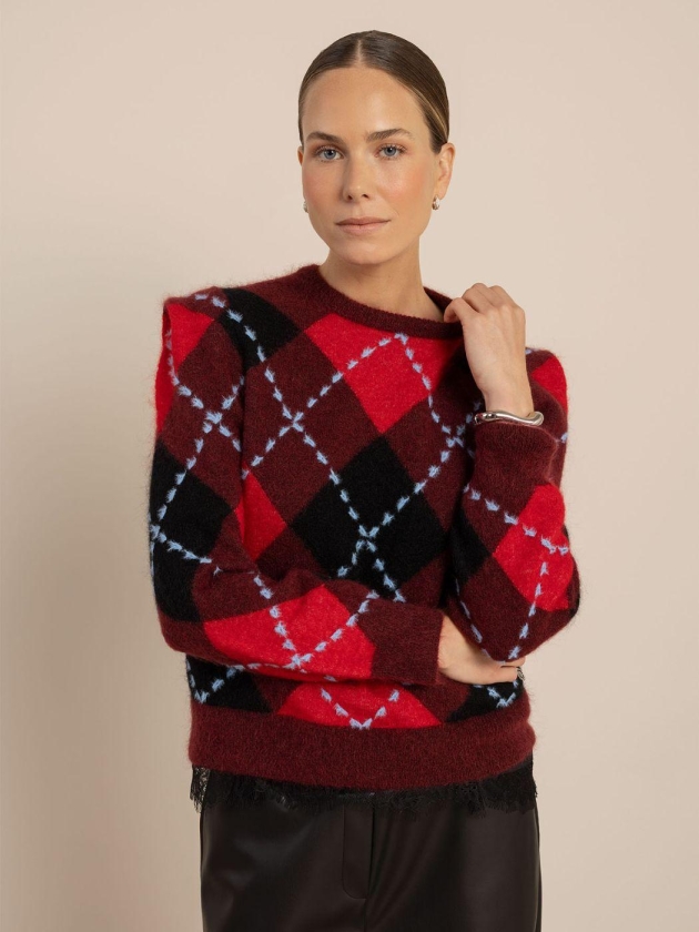Studio Anneloes Arly argyle pullover 9997 multi color