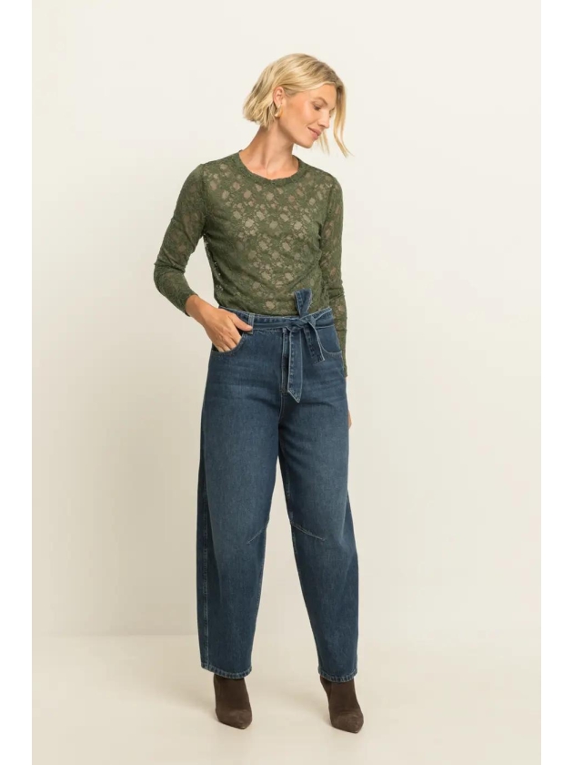Expresso Lace top long sleeve EX521 Beetle