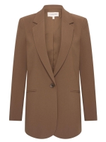 Expresso Blazer woven long EX851 Fudge