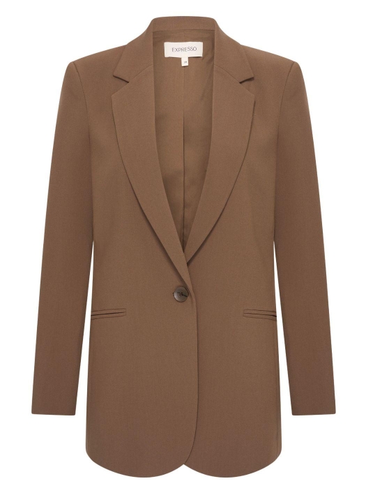 Expresso Blazer woven long EX851 Fudge