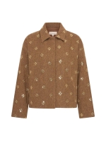 Expresso Jacket woven embellishment EX163 Toffee