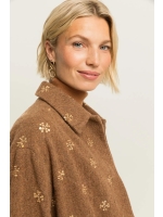 Expresso Jacket woven embellishment EX163 Toffee