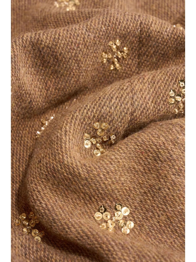 Expresso Jacket woven embellishment EX163 Toffee