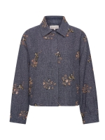 Expresso Jacket woven embellishment EX395 Blue nights