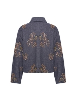 Expresso Jacket woven embellishment EX395 Blue nights