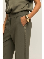 Expresso Pants satin stripe EX521 Beetle