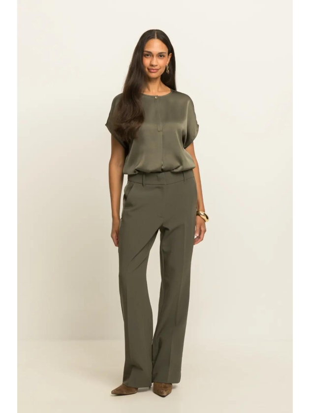 Expresso Pants satin stripe EX521 Beetle