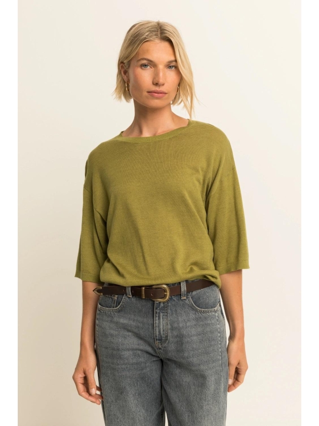 Expresso Pullover T-shirt shape EX509 Green moss