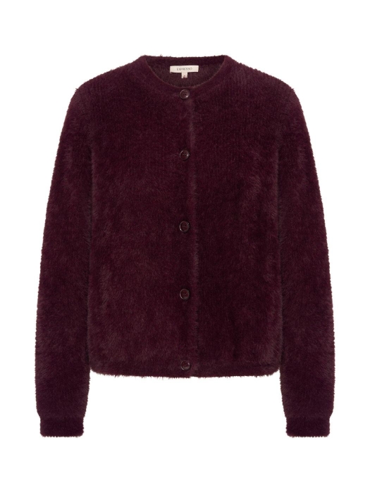 Expresso Cardigan fur knit EX851 Fudge