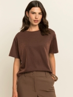 Expresso Top short sleeve lurex EX152 Rain drum