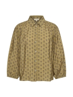 Expresso Blouse woven print EX509 Green moss