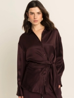 Expresso Blouse knot detail EX851 Fudge