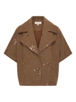 Expresso Jacket woven embellishment EX156 Earth