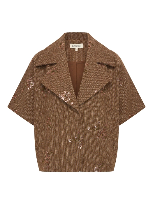 Expresso Jacket woven embellishment EX156 Earth