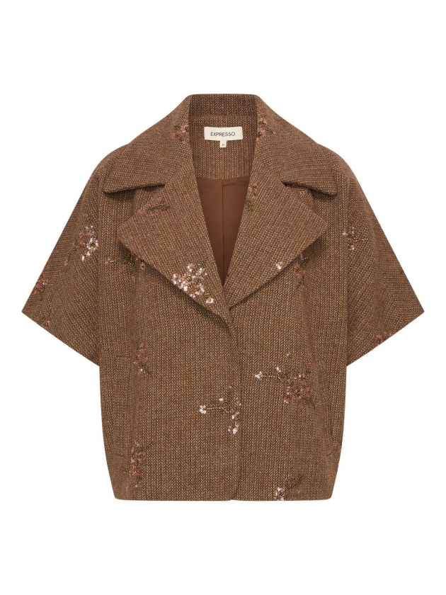 Expresso Jacket woven embellishment EX156 Earth