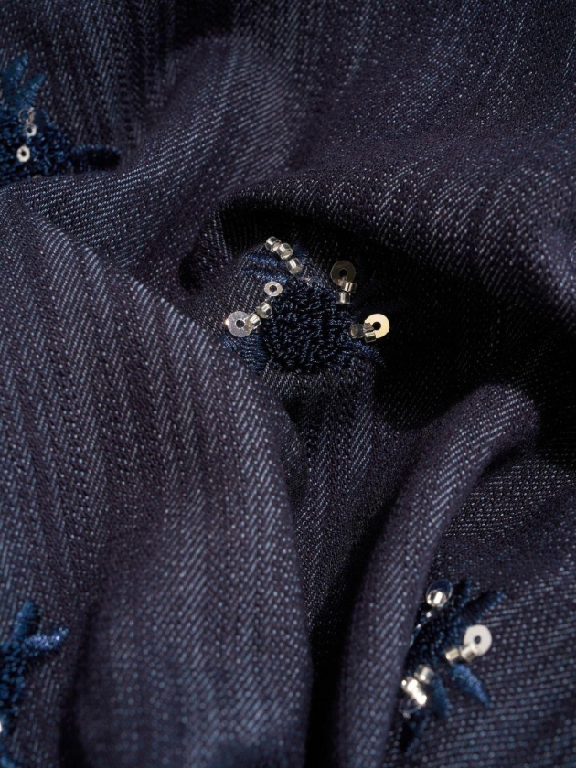 Expresso Jacket fancy denim EX395 Blue nights