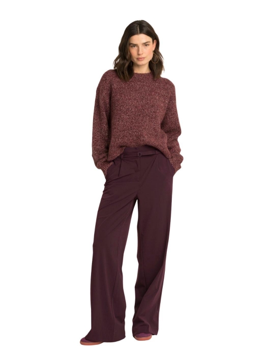 Expresso Pant travel wide leg EX851 Fudge