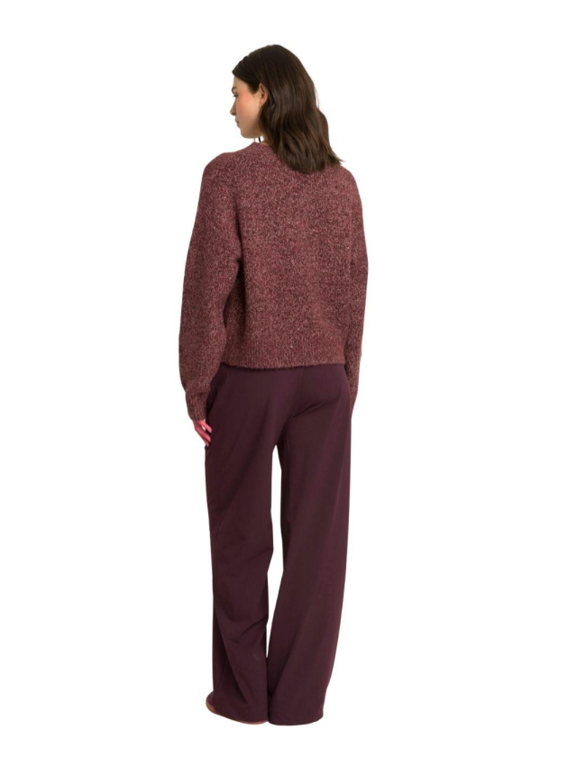 Expresso Pant travel wide leg EX851 Fudge