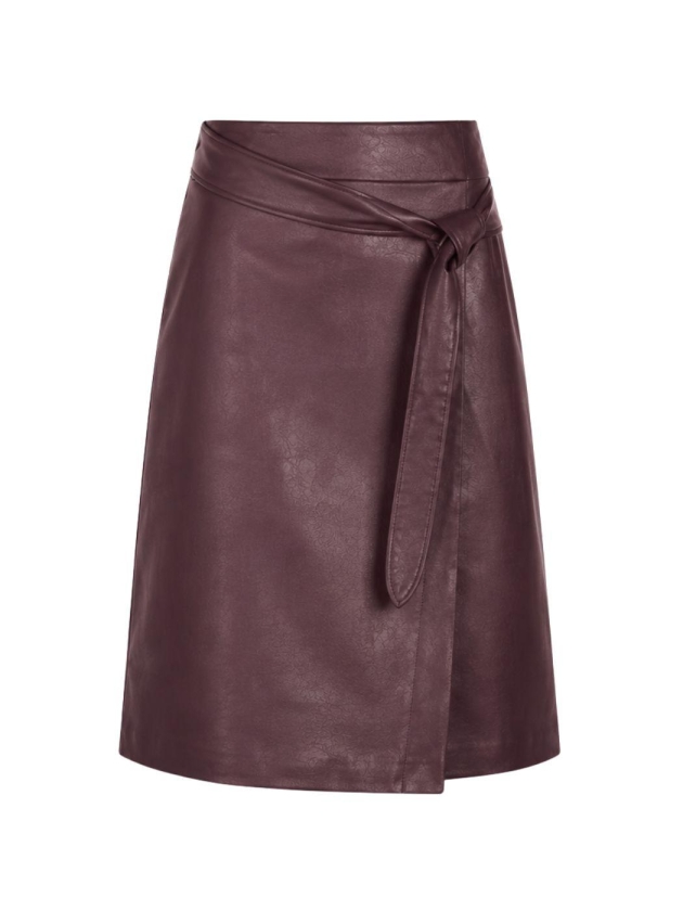 Expresso Skirt pu bow EX851 Fudge