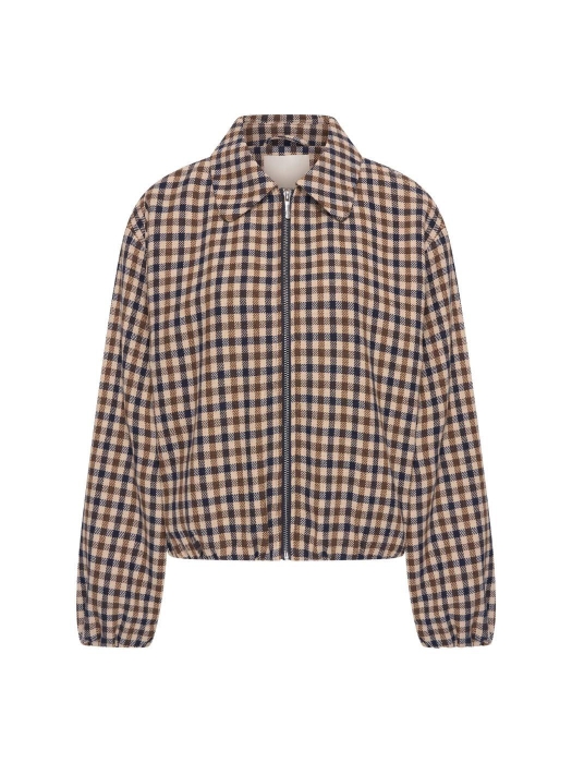 Expresso Jacket woven check short EX395 Blue nights