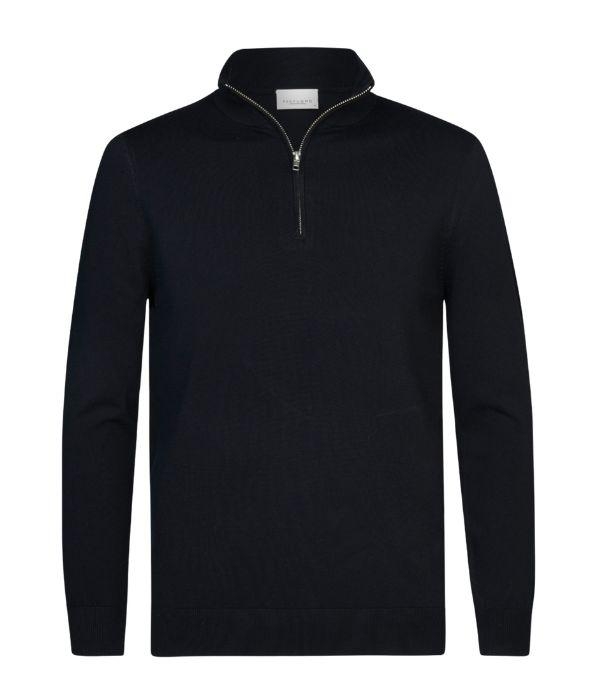 Profuomo PULLOVER HALFZIP NAVY NAVY